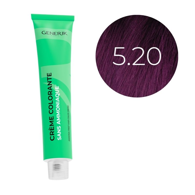 Coloration sans ammoniaque 5.20 Générik 100ml