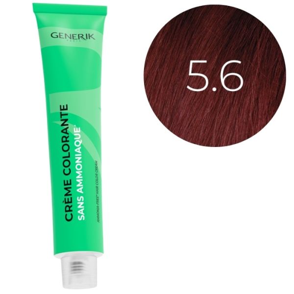 Coloration sans ammoniaque 5.6 Générik 100ml Coloration sans ammoniaque 5.6 Générik 100ml