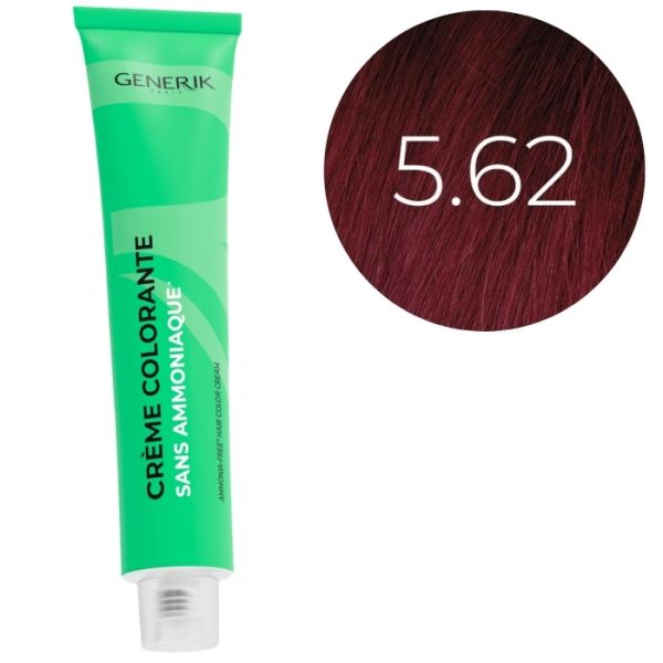 Coloration sans ammoniaque 5.62 Générik 100ml Coloration sans ammoniaque 5.62 Générik 100ml