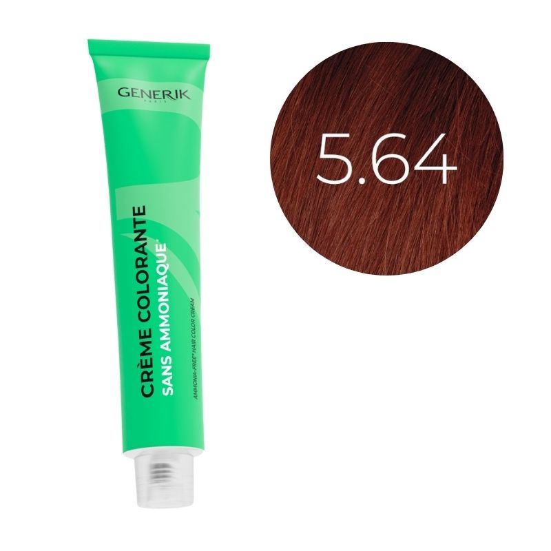 Coloration sans ammoniaque 5.64 Générik 100ml