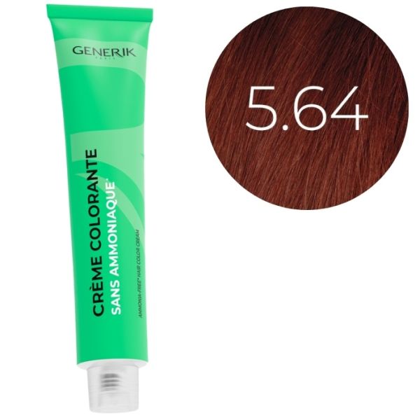 Coloration sans ammoniaque 5.64 Générik 100ml Coloration sans ammoniaque 5.64 Générik 100ml