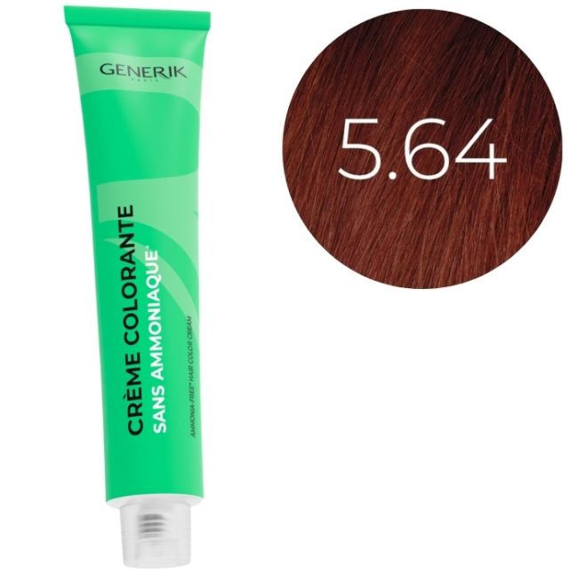 Coloration sans ammoniaque 5.64 Générik 100ml