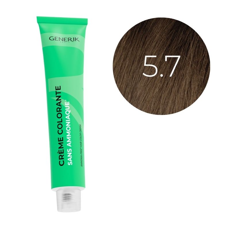 Coloration sans ammoniaque 5.7 Générik 100ml