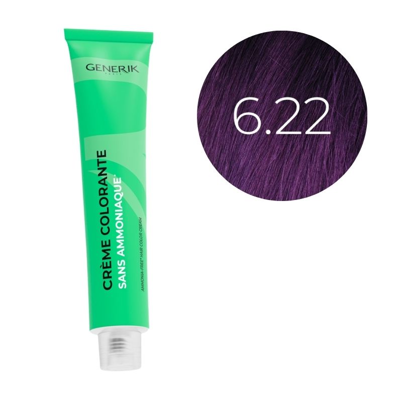 Coloration sans ammoniaque 6.22 Générik 100ml