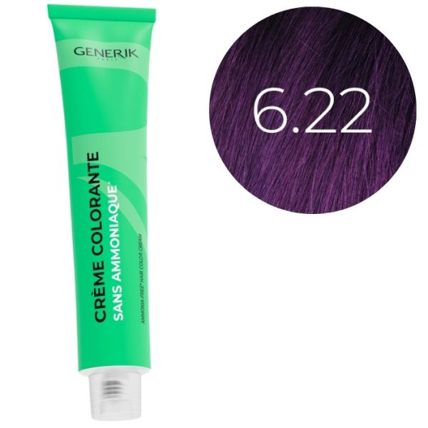 Coloration sans ammoniaque 6.22 Générik 100ml Coloration sans ammoniaque 6.22 Générik 100ml