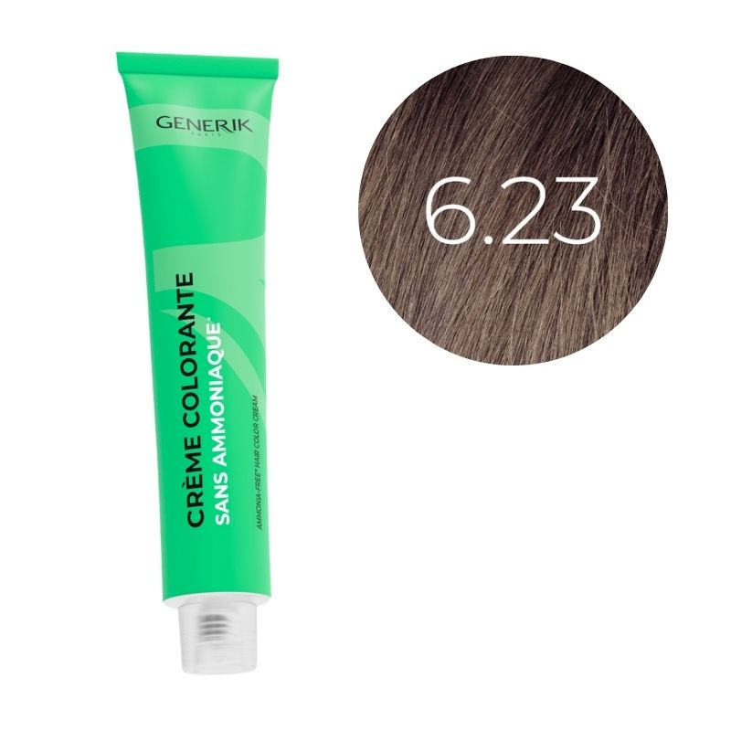 Coloration sans ammoniaque 6.23 Générik 100ml