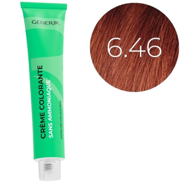 Coloration sans ammoniaque 6.46 Générik 100ml Coloration sans ammoniaque 6.46 Générik 100ml