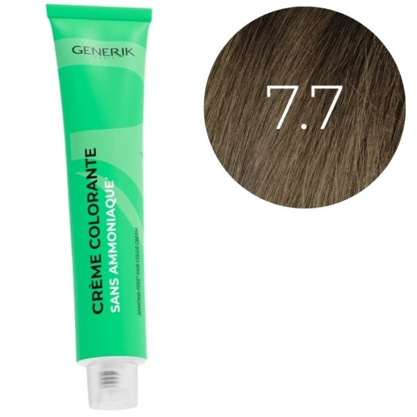 Coloration sans ammoniaque 7.7 Générik 100ml