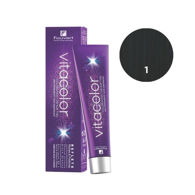 Tone-on-tone coloring Vitacolor Gloss B1 black Fauvert 100ML