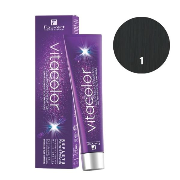 Kleurtonen op ton Vitacolor Gloss B1 zwart Fauvert 100ML Kleurtonen op ton Vitacolor Gloss B1 zwart Fauvert 100ML