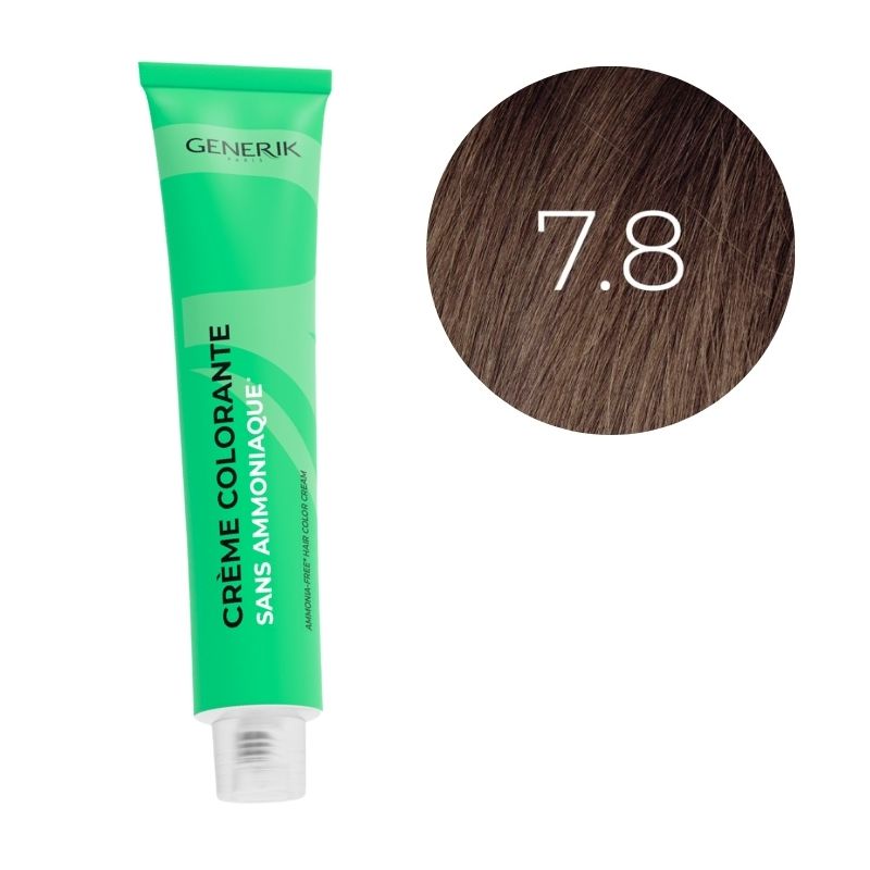 Coloration sans ammoniaque 7.8 Générik 100ml