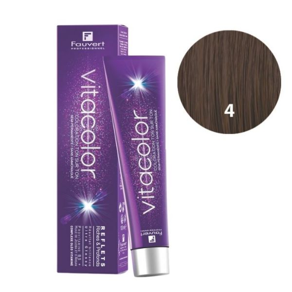 Kleurton sur ton Vitacolor Gloss B4 kastanjebruin Fauvert 100ML Kleurton sur ton Vitacolor Gloss B4 kastanjebruin Fauvert 100ML