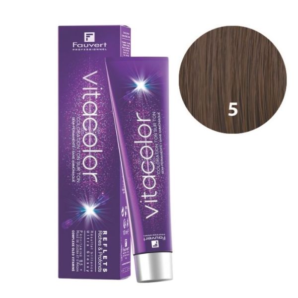 Kleurton op kleur Vitacolor Gloss B5 lichtbruin Fauvert 100ML Kleurton op kleur Vitacolor Gloss B5 lichtbruin Fauvert 100ML