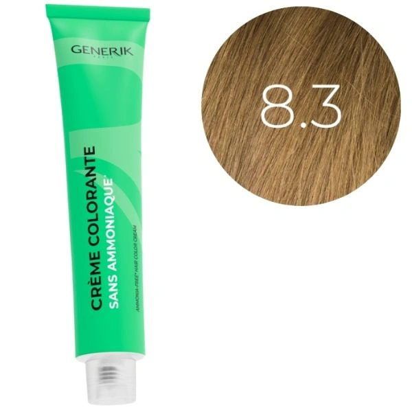 Coloration sans ammoniaque 8.3 Générik 100ml