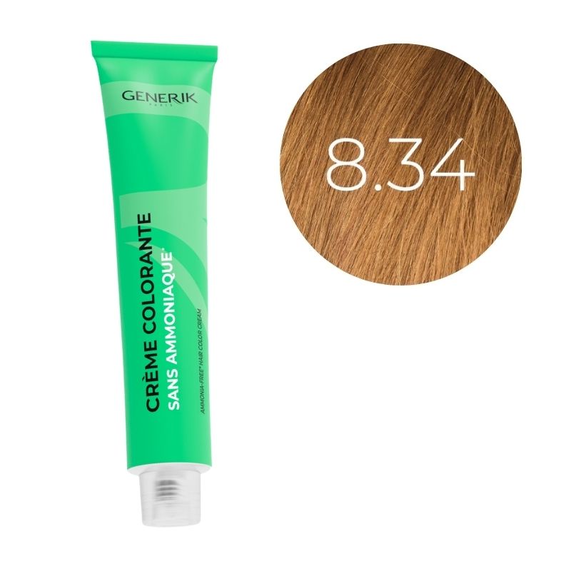 Coloration sans ammoniaque 8.34 Générik 100ml