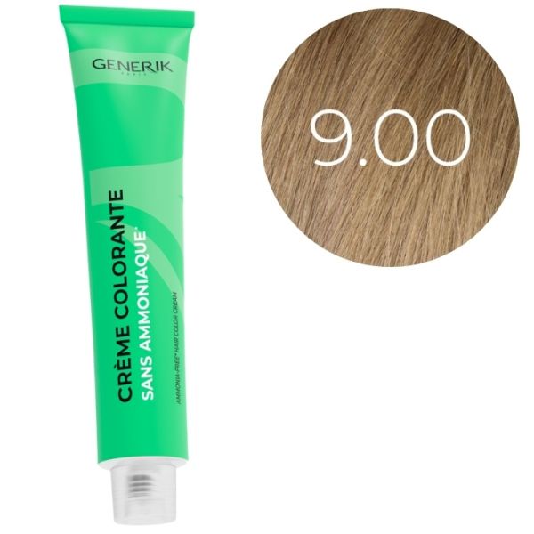 Coloration sans ammoniaque 9.00 Générik 100ml Coloration sans ammoniaque 9.00 Générik 100ml