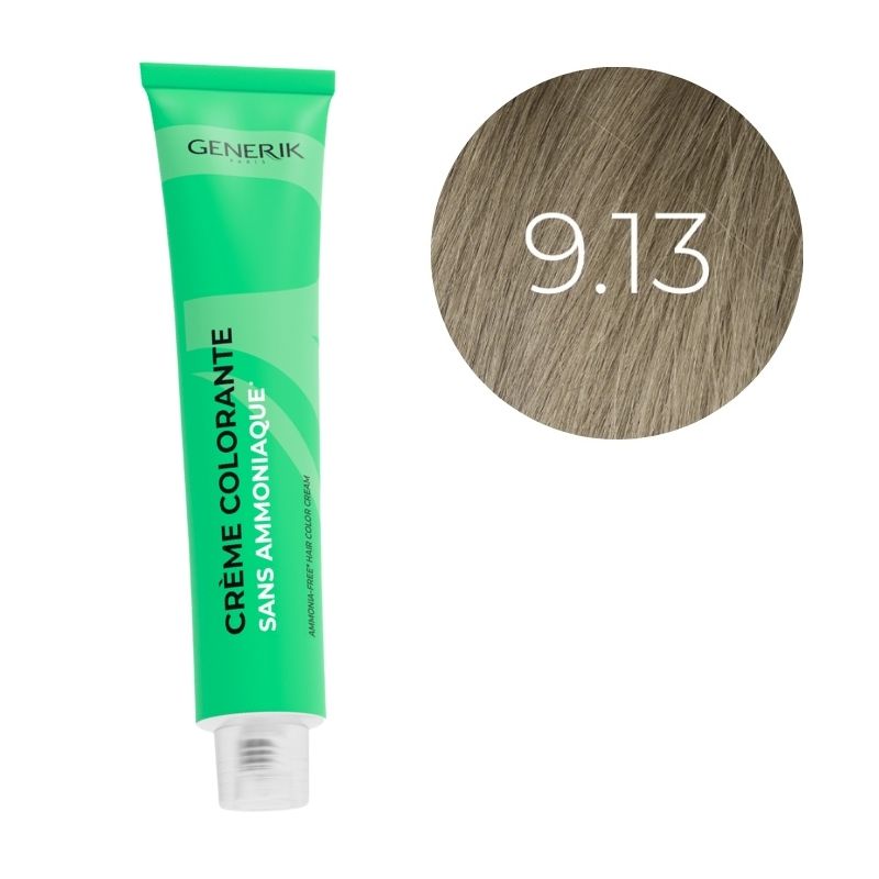 Coloration sans ammoniaque 9.13 Générik 100ml