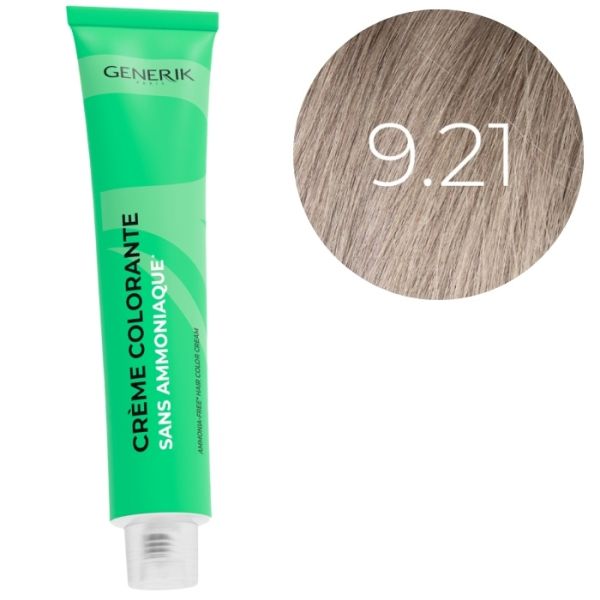 Coloration sans ammoniaque 9.21 Générik 100ml Coloration sans ammoniaque 9.21 Générik 100ml