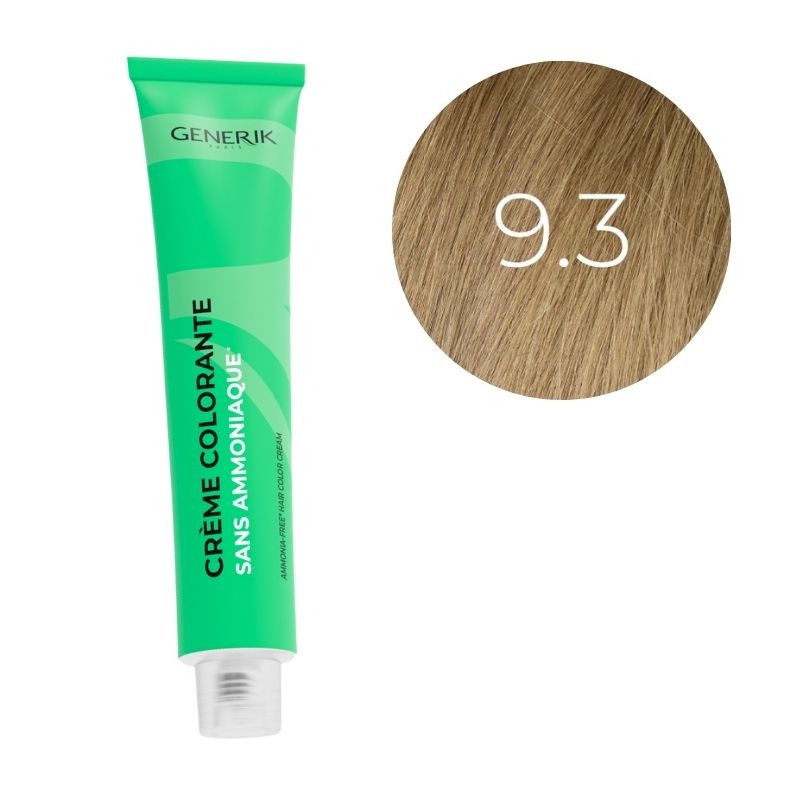 Coloration sans ammoniaque 9.3 Générik 100ml