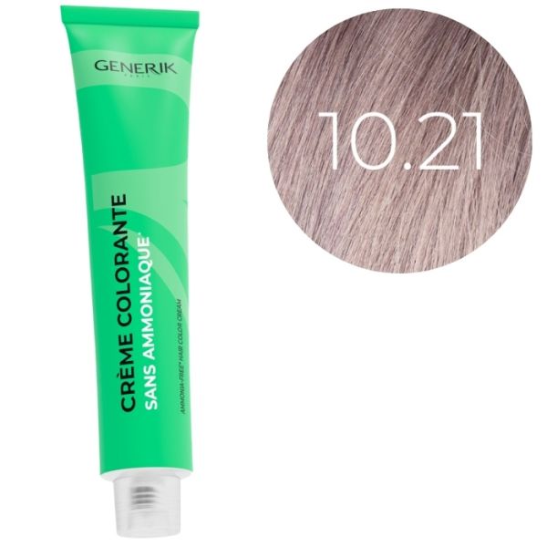 Coloration sans ammoniaque 10.21 Générik 100ml Coloration sans ammoniaque 10.21 Générik 100ml