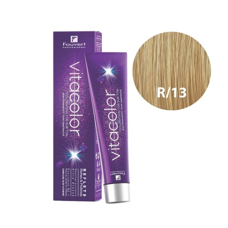 Coloración tono sobre tono Vitacolor Gloss R/13 beige Fauvert 100ML