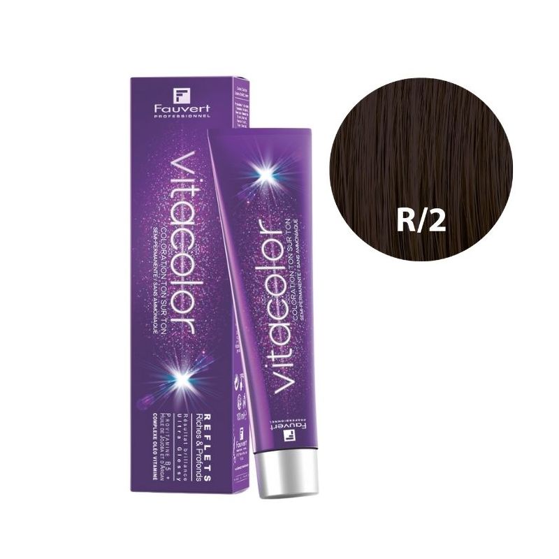 Kleurtonen op ton Vitacolor Gloss R/2 iris grijs Fauvert 100ML