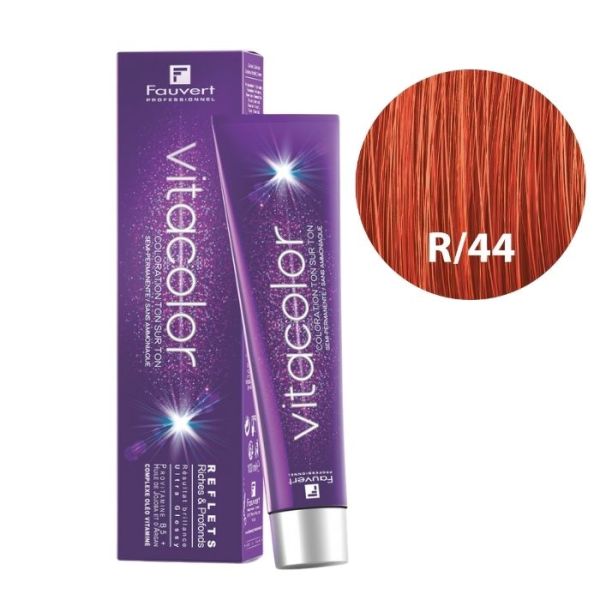Kleurtoning ton sur ton Vitacolor Gloss R/44 diep koper Fauvert 100ML Kleurtoning ton sur ton Vitacolor Gloss R/44 diep koper Fauvert 100ML