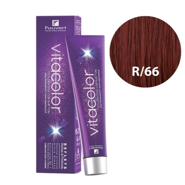 Kleurtonen op ton Vitacolor Gloss R/66 diep rood Fauvert 100ML Kleurtonen op ton Vitacolor Gloss R/66 diep rood Fauvert 100ML