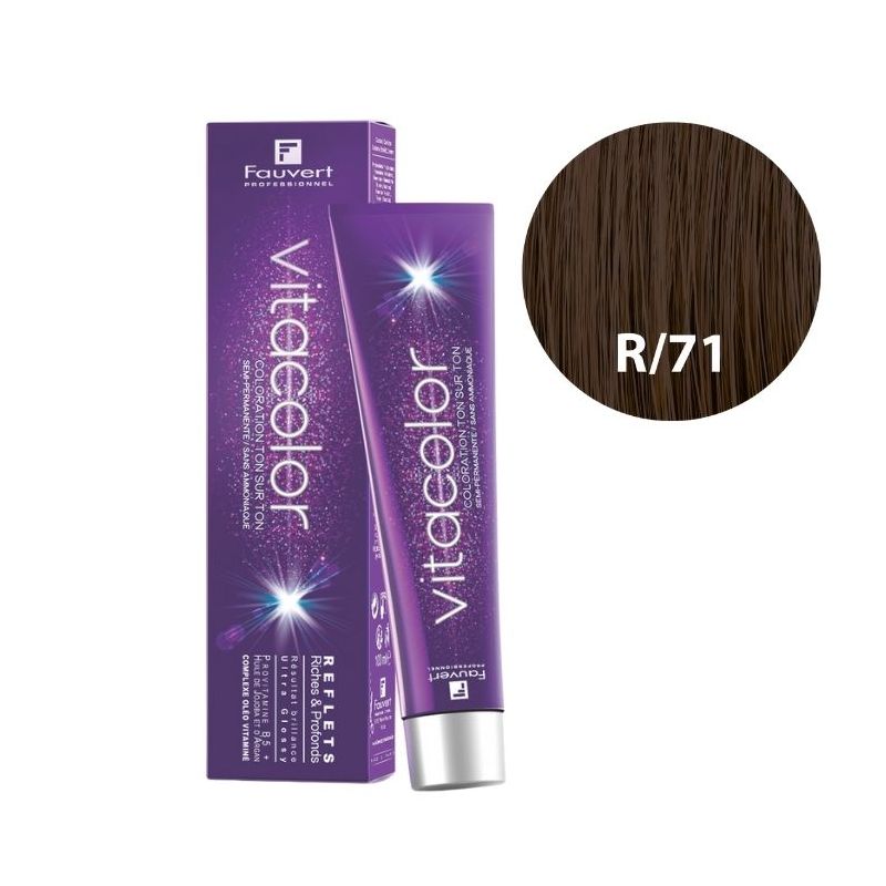 Kleurtoning ton sur ton Vitacolor Gloss R/71 chocoladebruin Fauvert 100ML