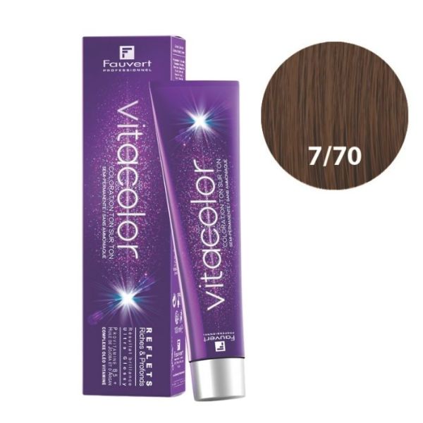 Kleurtoning ton sur ton Vitacolor De Ombre Patines 7/70 intense blond bruin Fauvert 100ML Kleurtoning ton sur ton Vitacolor De Ombre Patines 7/70 intense blond bruin Fauvert 100ML