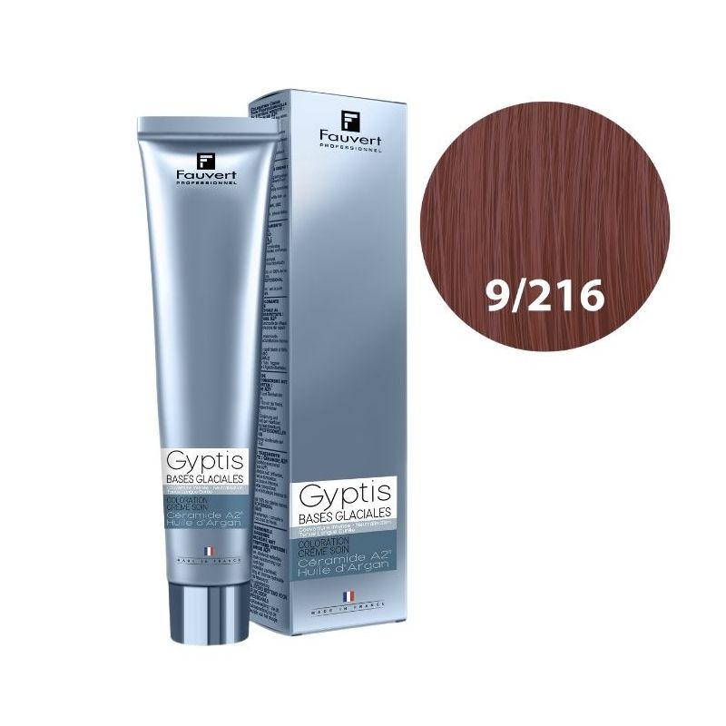 Creme de cuidado colorante Gyptis n°9/216 champanhe dourado rosé Fauvert 100ML