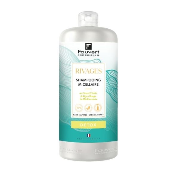Shampooing micelar desintoxicante Rivages Détox Fauvert 1L Shampooing micelar desintoxicante Rivages Détox Fauvert 1L