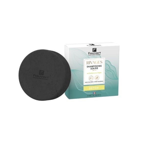 Shampoo sólido desintoxicante Rivages Détox Fauvert 55G Shampoo sólido desintoxicante Rivages Détox Fauvert 55G