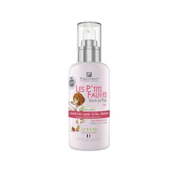 Spray anti-lêndeas Les p'tits Fauves Fauvert 200ML Spray anti-lêndeas Les p'tits Fauves Fauvert 200ML