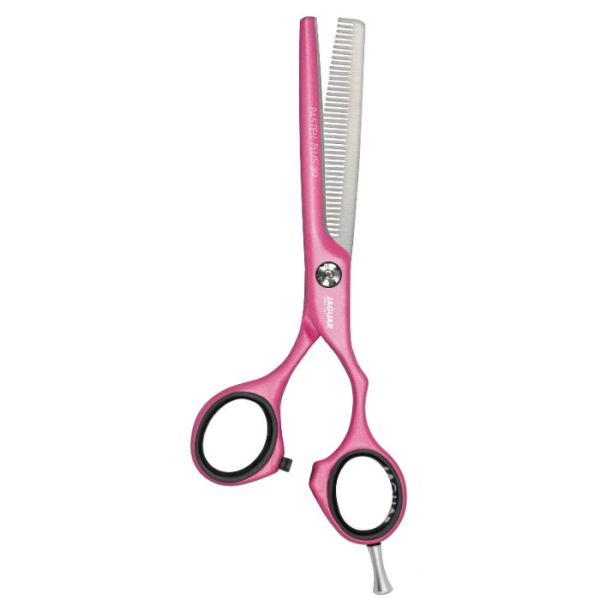 Ciseaux sculpteur 39 dents Pastell Plus Crane offset Pink 5.5' Jaguar Ciseaux sculpteur 39 dents Pastell Plus Crane offset Pink 5.5' Jaguar
