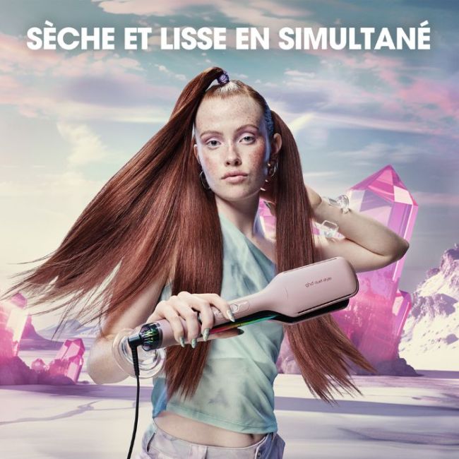 Lisseur séchant 2-en-1 ghd Duet Style rose Collection Futurescape
