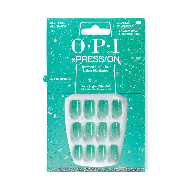 OPI Faux-ongles xPRESS/ON Make Em Jelly All Teal, All Shade 15ML