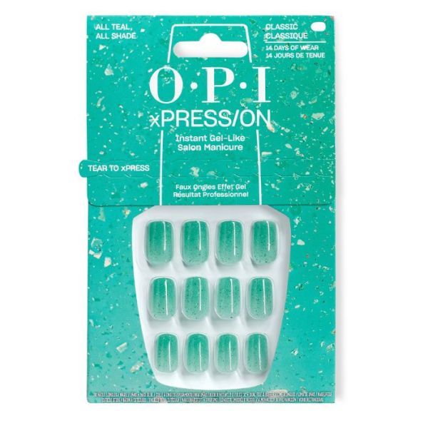 OPI Faux-ongles xPRESS/ON Make Em Jelly All Teal, All Shade 15ML