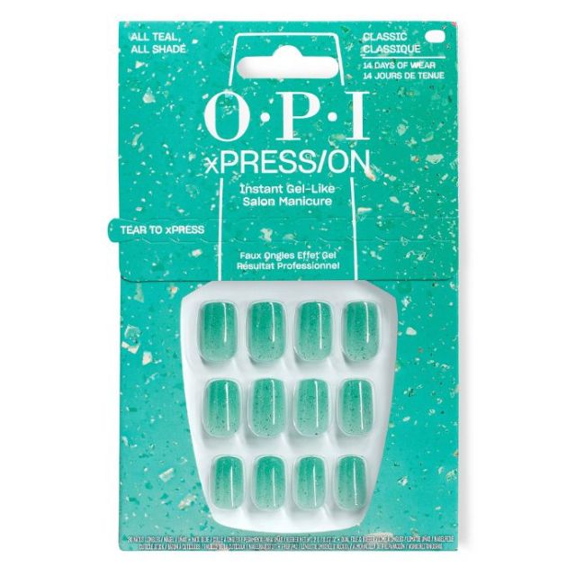 OPI Faux-ongles xPRESS/ON Make Em Jelly All Teal, All Shade 15ML