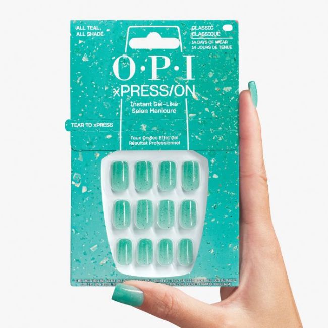 OPI Faux-ongles xPRESS/ON Make Em Jelly All Teal, All Shade 15ML