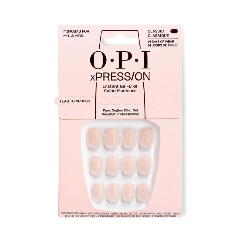 OPI Faux-ongles xPRESS/ON Make Em Jelly Mimosas for Mr. and Mrs. 15ML