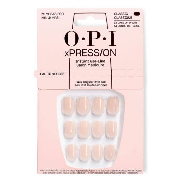 OPI Faux-ongles xPRESS/ON Make Em Jelly Mimosas for Mr. and Mrs. 15ML