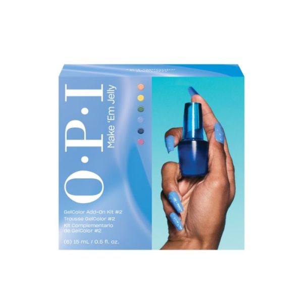 OPI Gel Color Vegan Make Em Jelly Coffret découverte Gel Color bleu 15ML OPI Gel Color Vegan Make Em Jelly Coffret découverte Gel Color bleu 15ML