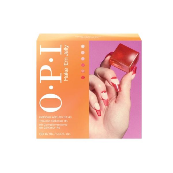 OPI Gel Color Vegan Make Em Jelly Coffret découverte Gel Color orange 15ML