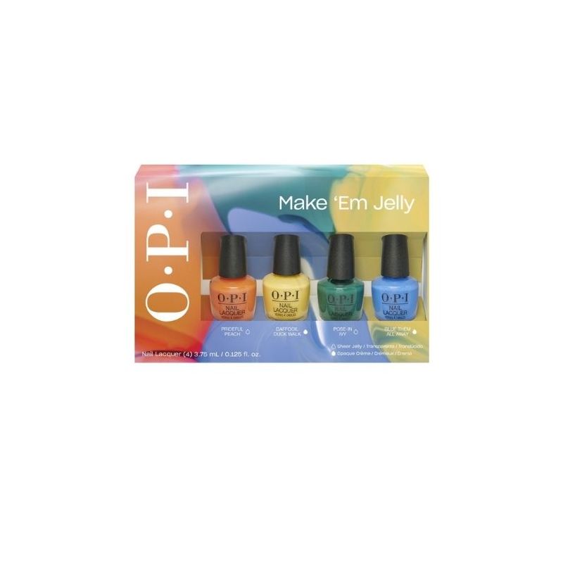 OPI Vernis à ongles Make Em Jelly Coffret de 4 minis Nail Lacquer 15ML