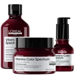 Trio brillance et fixateur de couleur cheveux épais à sensibilisés Vitamino Color Spectrum L'Oréal Professionnel