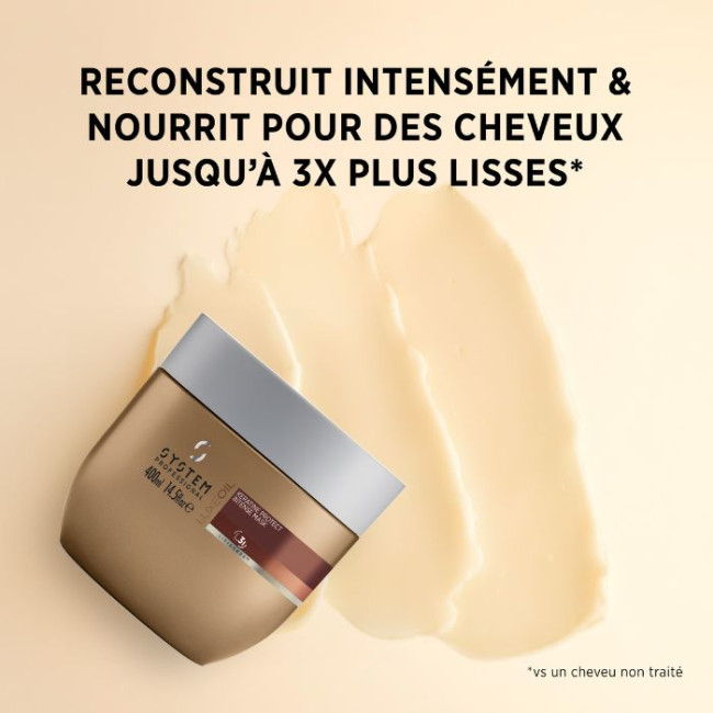 Masque intense reconstructeur cheveux épais L3 Luxeoil System Professional 400 ML