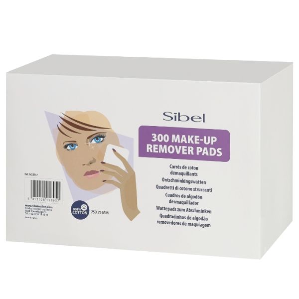 Tampons démaquillants carrés 75mmx75mm 300pcs Sibel