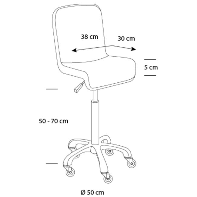Tabouret avec dossier Deborah Sibel