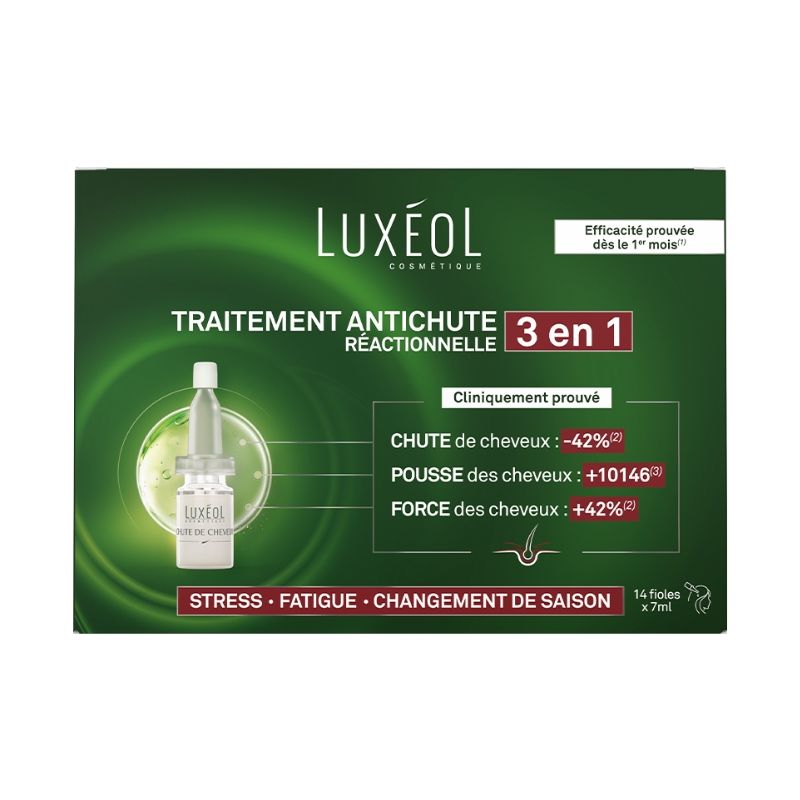 Behandeling tegen reactief haarverlies 2in1 Luxéol 14x6ml